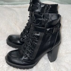 G by Guess combat style boots